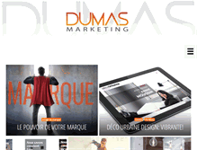 Tablet Screenshot of dumasmarketing.com